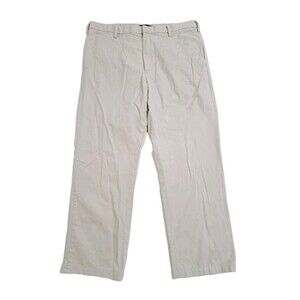 Banana Republic Men's 38x32 Gavin Straight Fit Chino Pants Khaki Beige Dress